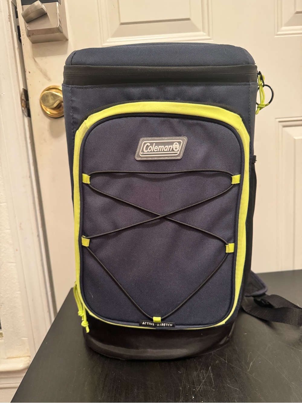 Coleman Xpand 30 Can 22qt Backpack Cooler Blue Lime Green